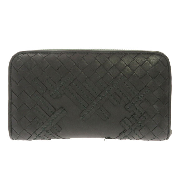Bottega Veneta Intrecciato calfskin long round zip Wallet